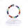 8 perles MM Chakra placage Lion tête Bracelet d’argent